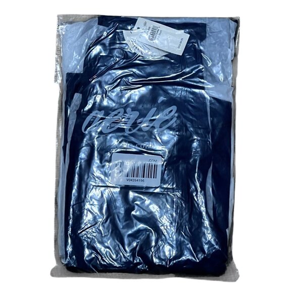 Aerie Offline Real Me Super Flare Crossover Waist Leggings Sz Small Short Navy - Picture 6 of 16